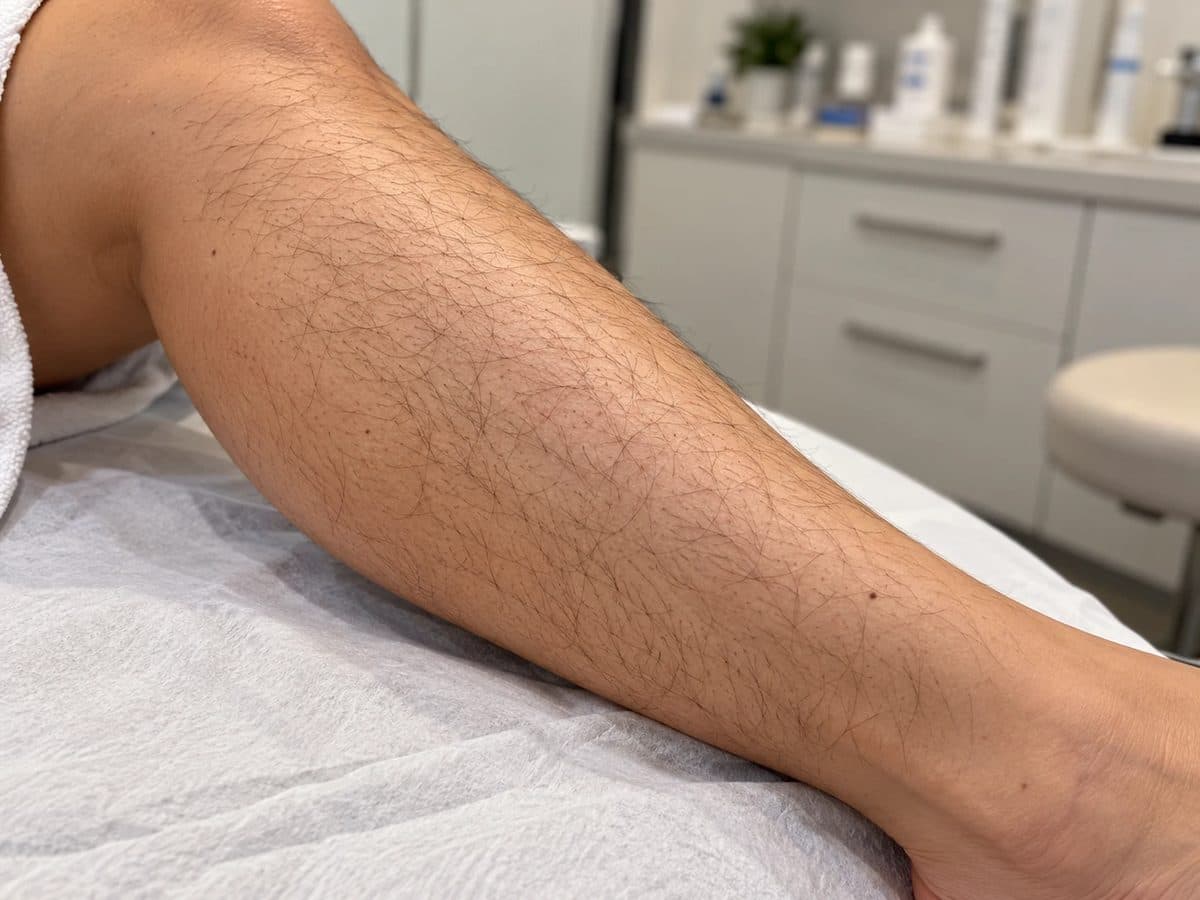 Before Laser Hair Removal treatment