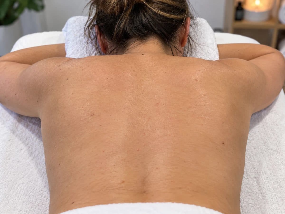 Before Hot Stone Massage treatment